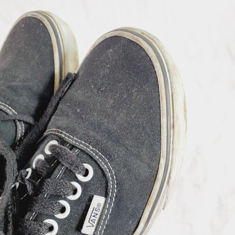 VANS Skateboarding Heavily Worn Trashed Beaters Size 7 Black - Picture 5 of 6